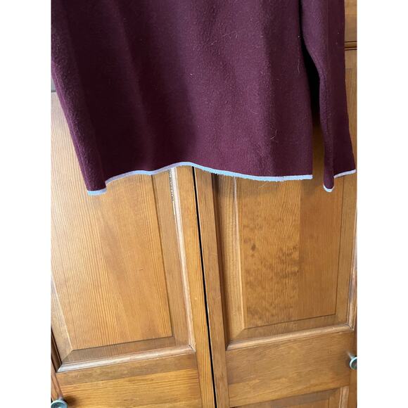 by Anthropologie Women's Lizzie Mock Neck Pullover Sweater Burgundy Size S - Picture 5 of 10